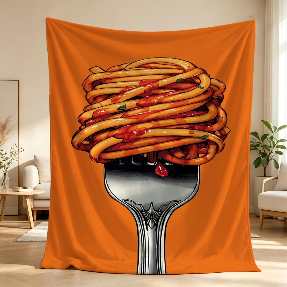 Food Giant Snacks - Zabawny koc z motywem frytek do