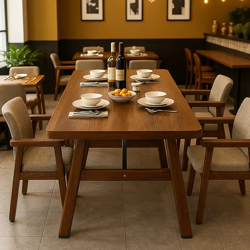 Food Snacks Restaurant - Zestaw stołów i krzeseł do restauracji
