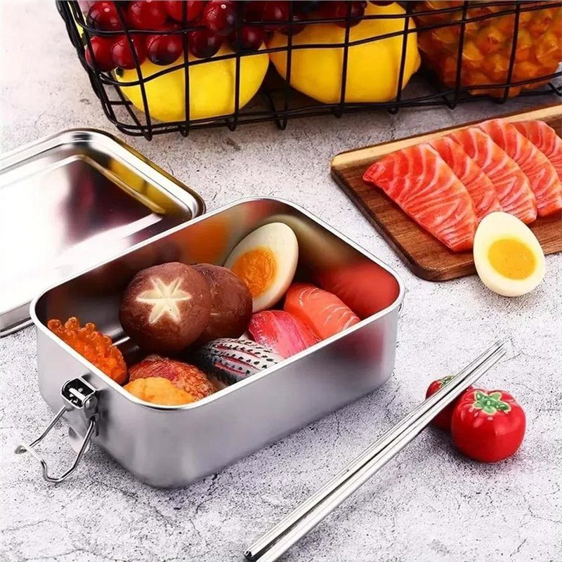AEE2 - Stalowy pojemnik na lun – Food Snacks For School recenzja i cena