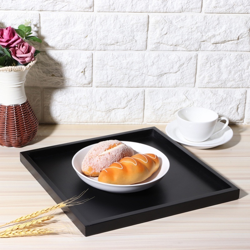 Kwadratowa drewniana taca do s – Food Snacks Restaurant recenzja i cena